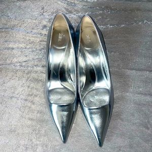 Zara Silver pumps